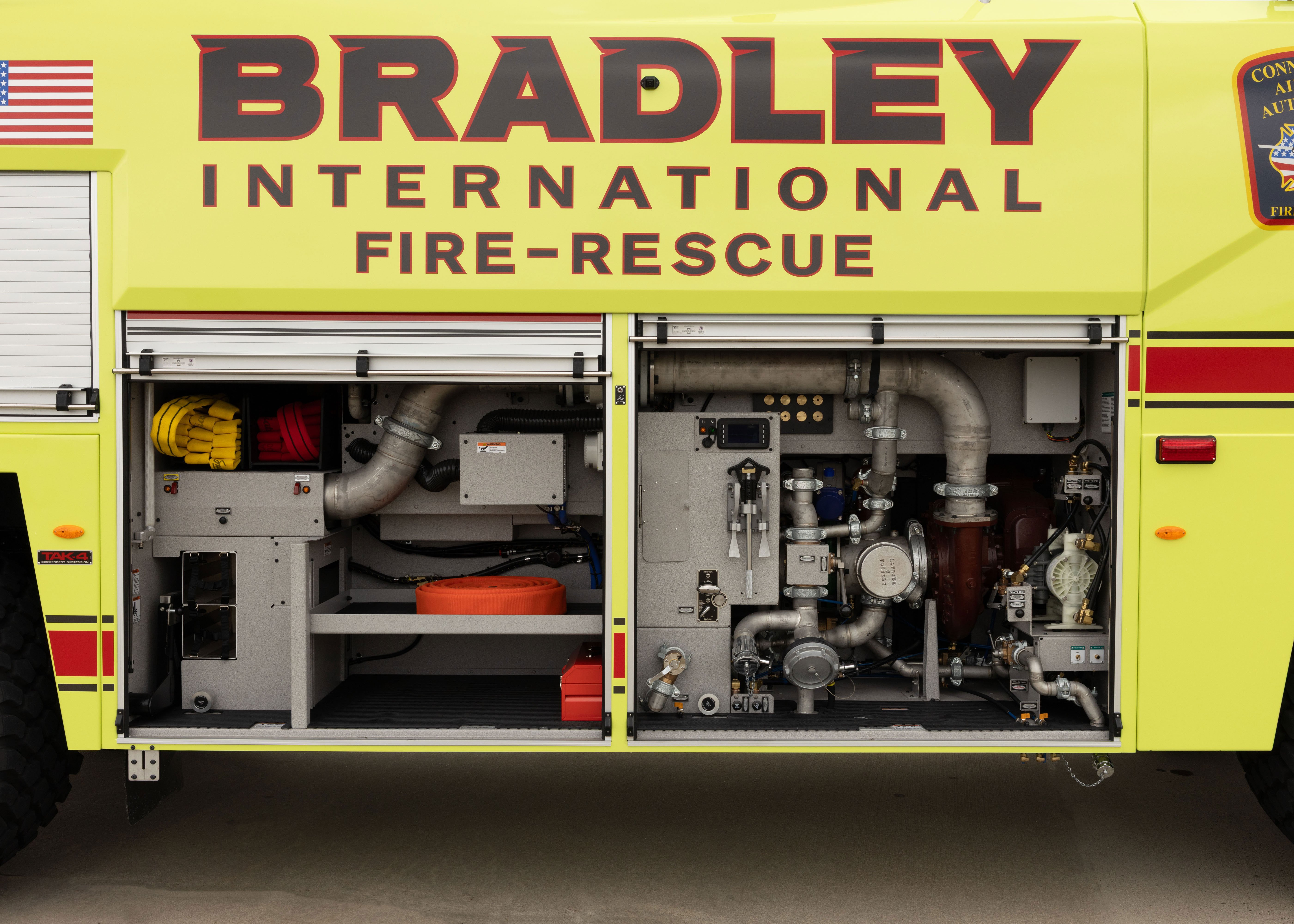 Compartmentation on a Striker ARFF.
