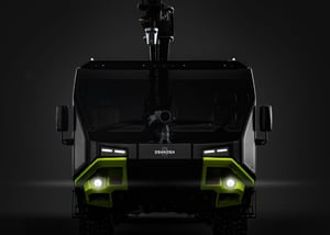 The front of a Striker Volterra Electric ARFF.