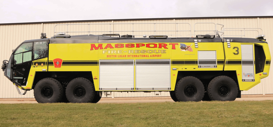 A Striker 8x8 ARFF for Boston Logan International Airport.