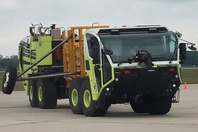 A Striker 8x8 completing the J-Turn Test.