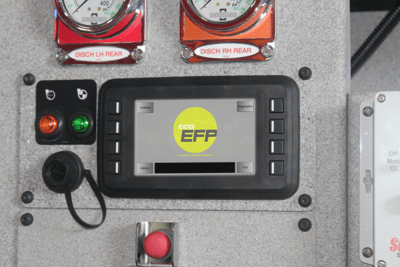 An instrument panel that says EcoEFP