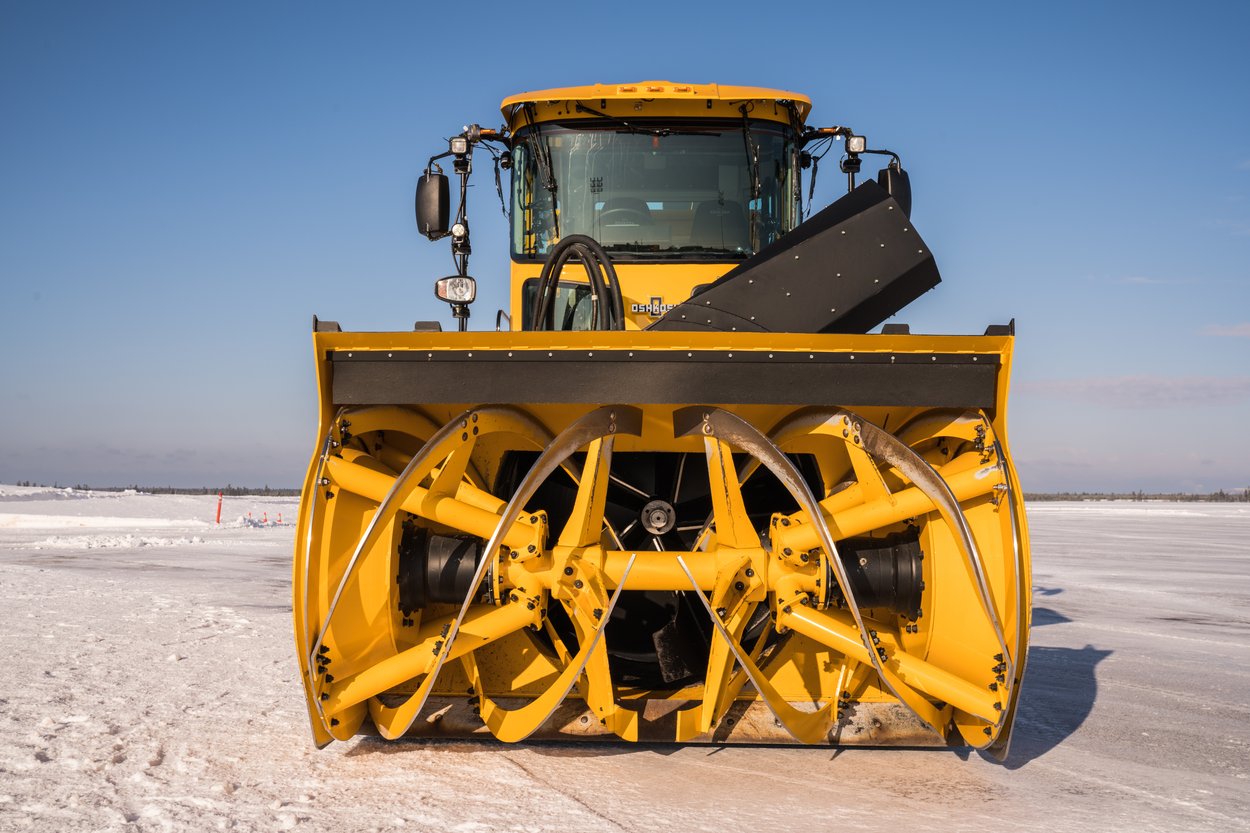 Dual Engine Blower Runway Snow Removal Oshkosh Airport Products