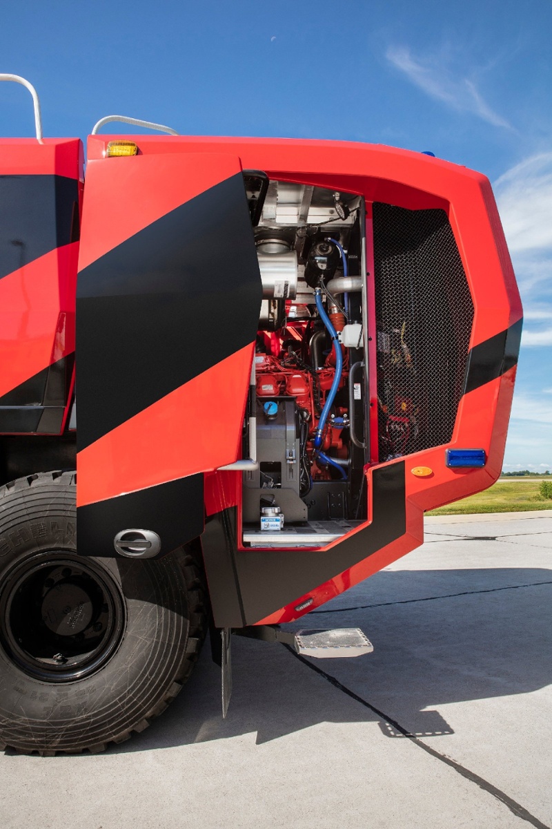 Oshkosh ARFF Striker Engine Compartment