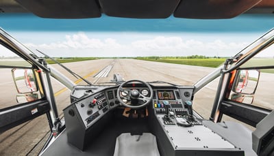 Oshkosh Striker Cab Visibility View