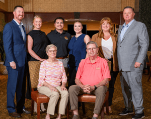 A family of people who own Golden State Fire Apparatus