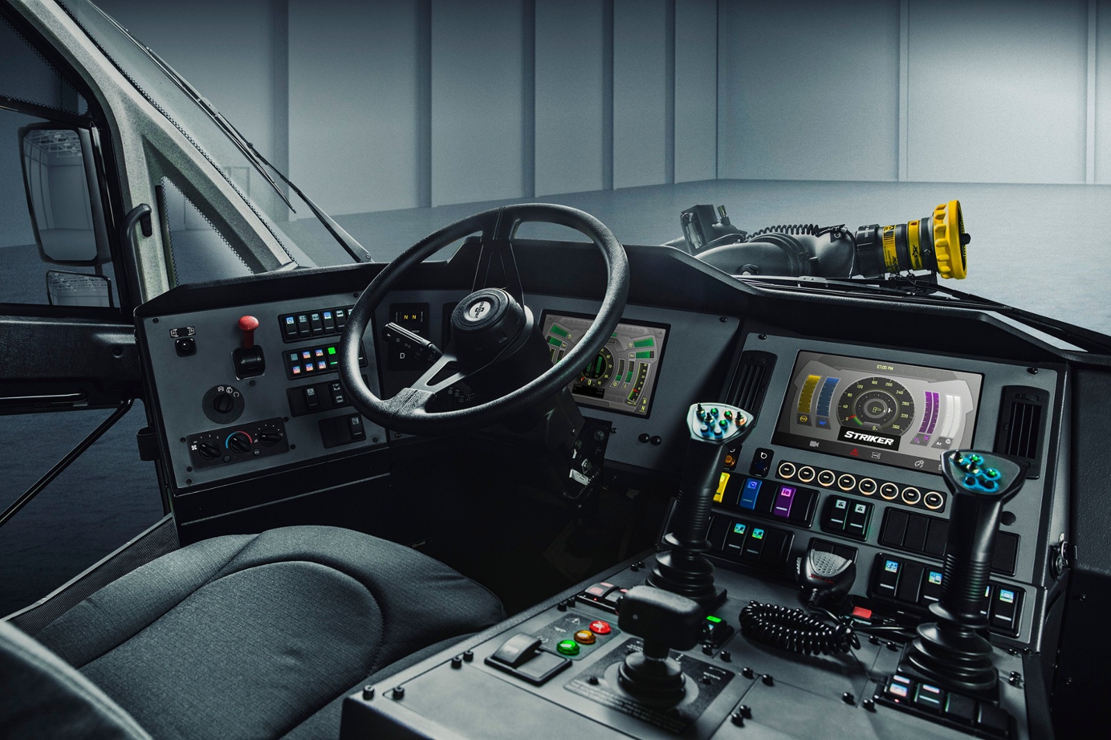 Oshkosh ARFF Striker Interior Cab 