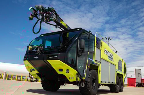 Oshkosh Volterra Striker Hybrid Electric ARFF Vehicle