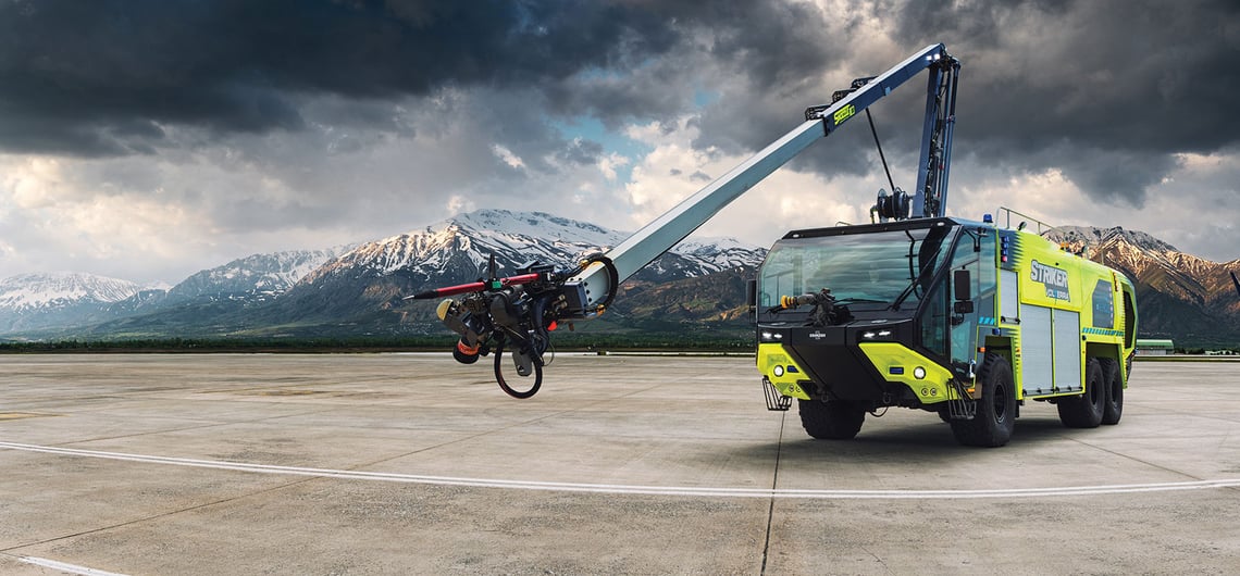 Groupe ADP has ordered four Oshkosh Airport Products Striker Volterra Electric ARFF vehicles