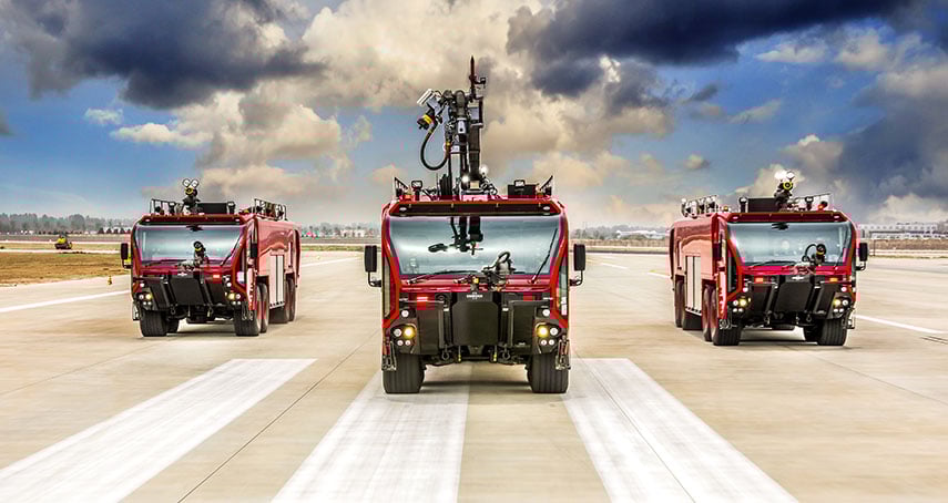 Oshkosh Airport Products showcased the new Striker® 8x8 ARFF at China Fire 2019 