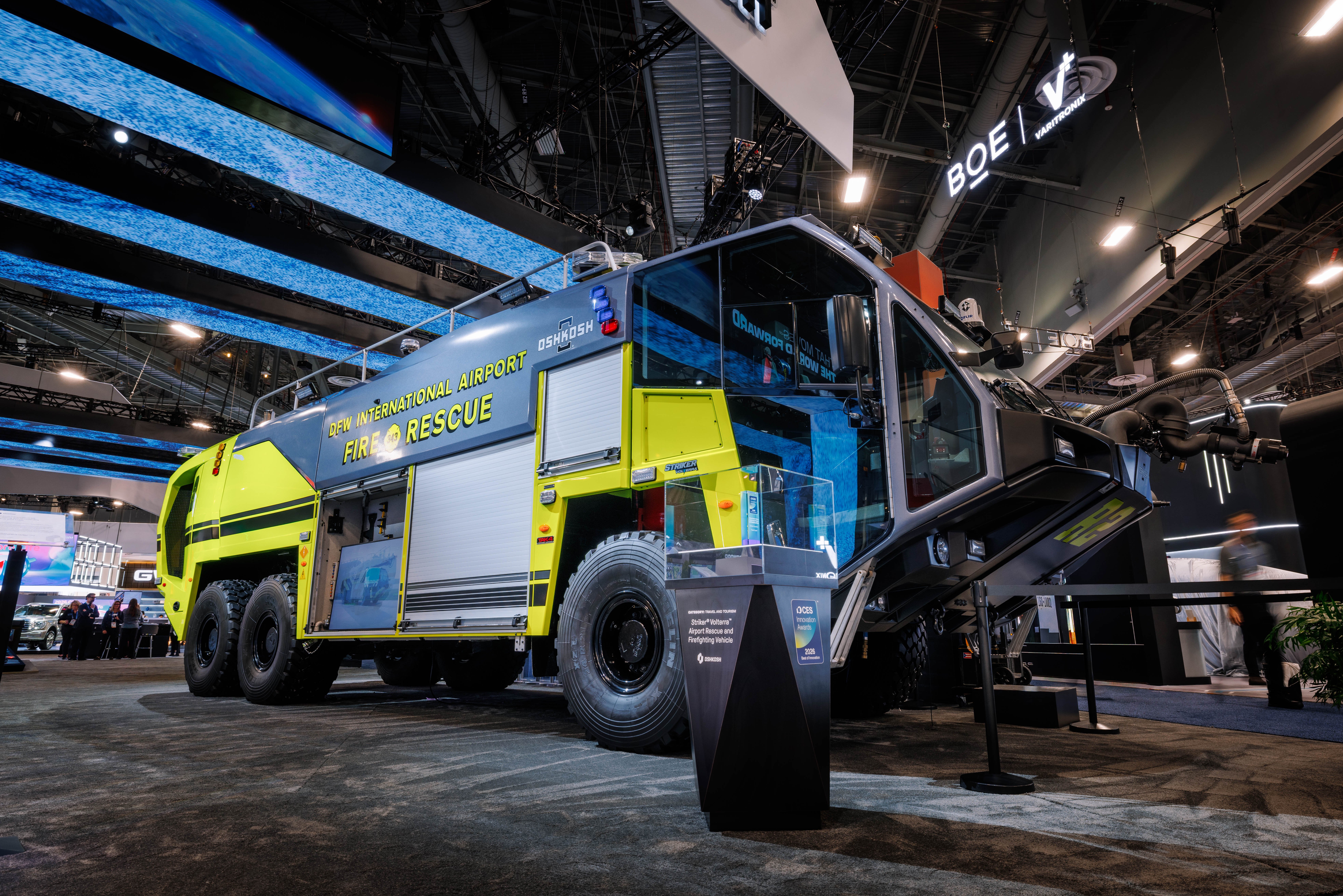 Striker Volterra Electric ARFF at CES 2026.