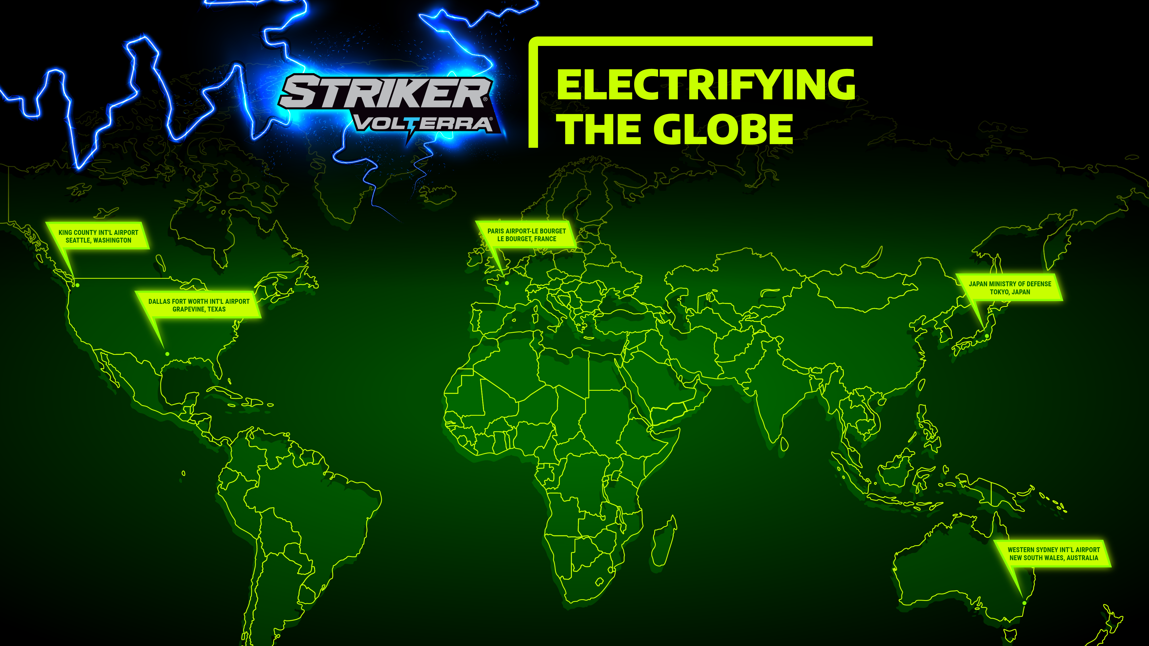Striker Volterra Electric ARFF Global Map.